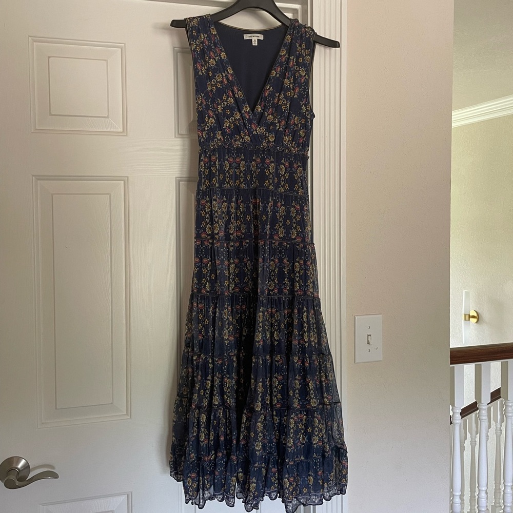 Navy Floral Dress